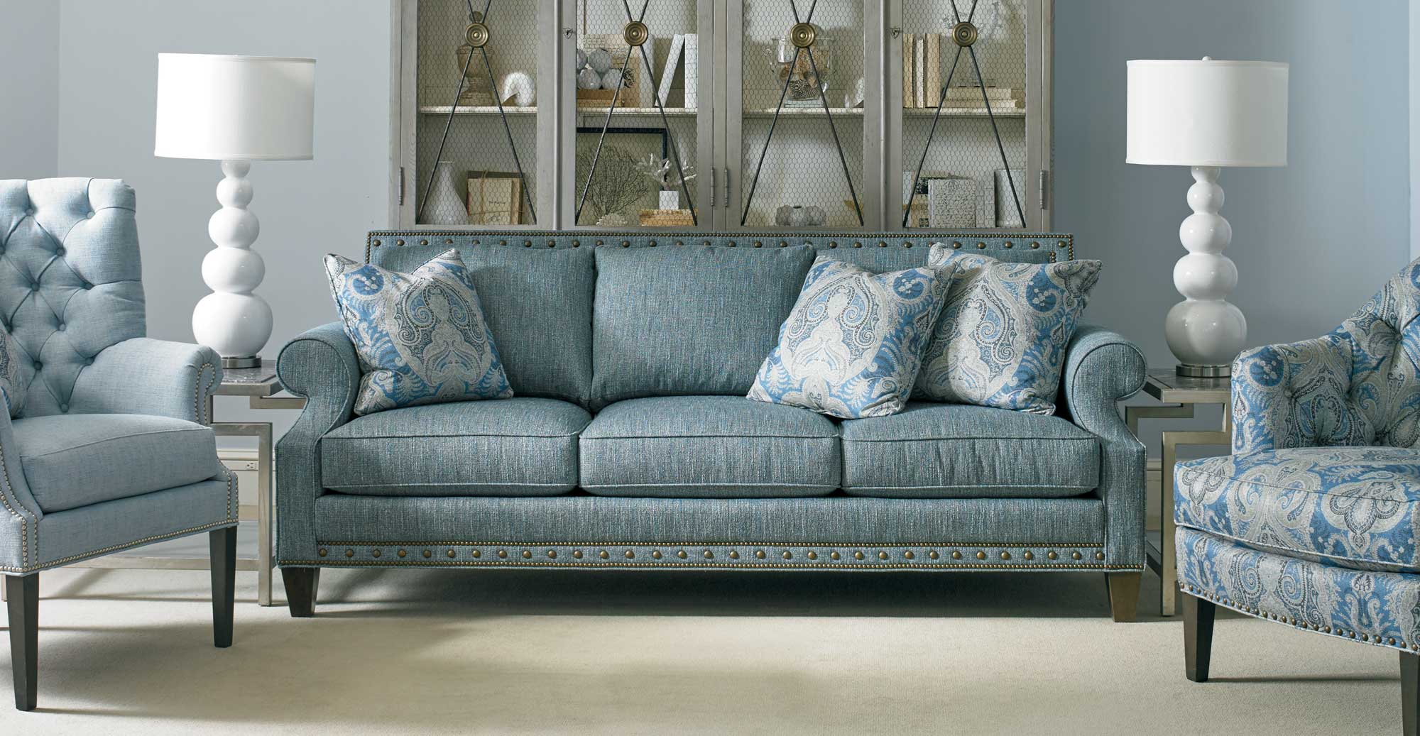 Our Furniture Brands Sherrill, American Made Leather Sofa Brands